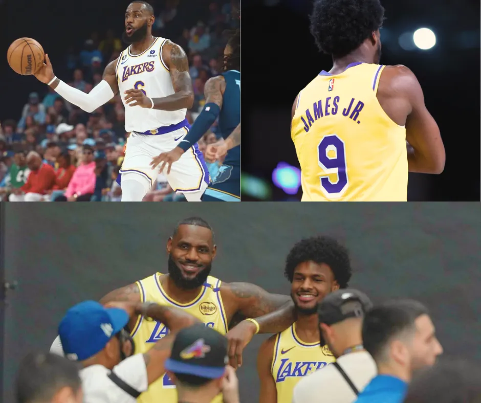 LeBron James's Pride for Bronny's NBA Debut