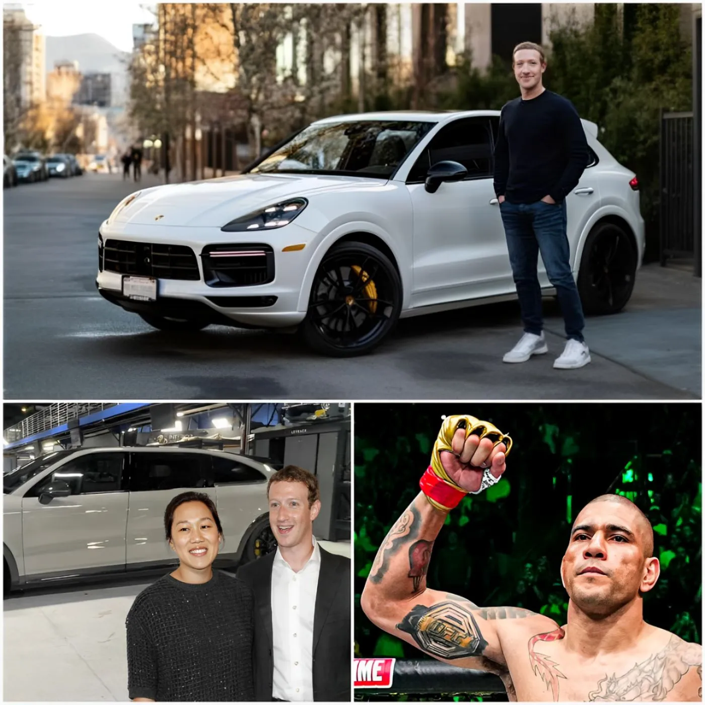 Mark Zuckerberg Shocks the World by Using the Porsche He Bought for His Wife to Attend UFC 310