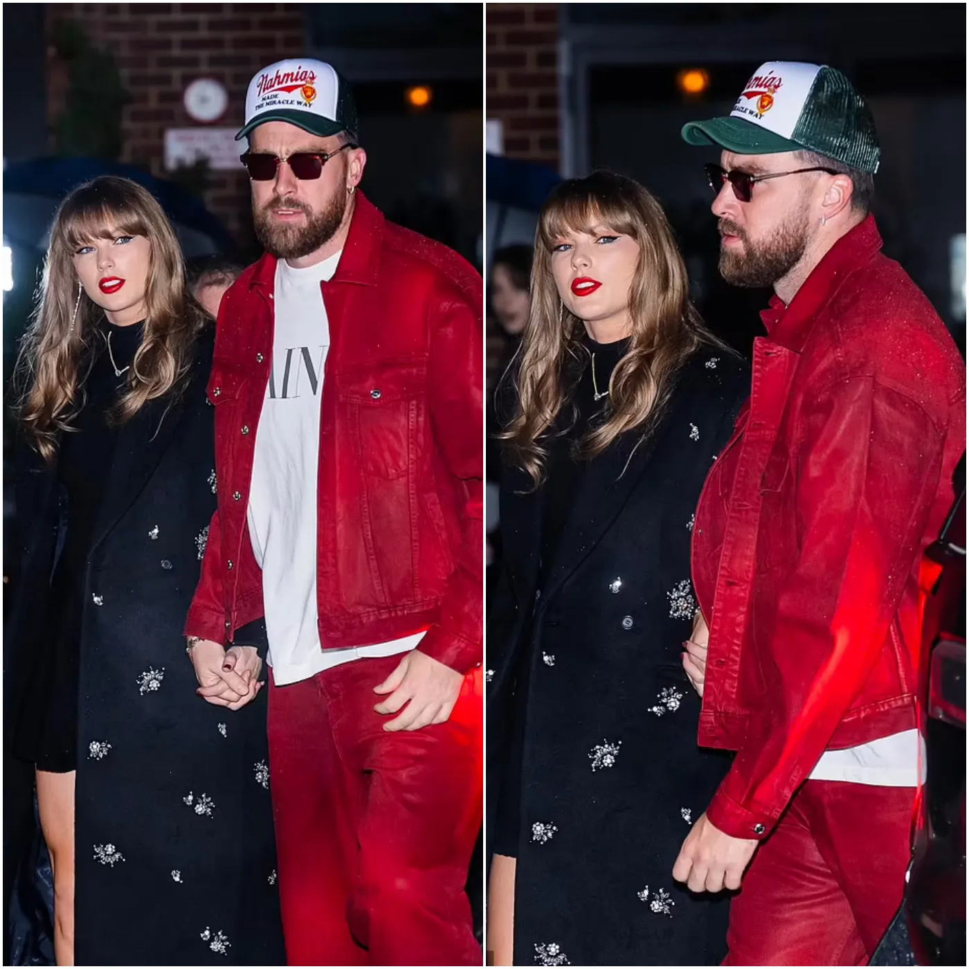 Taylor Swift and Travis Kelce Share a Romantic Night in the Rain in New York City