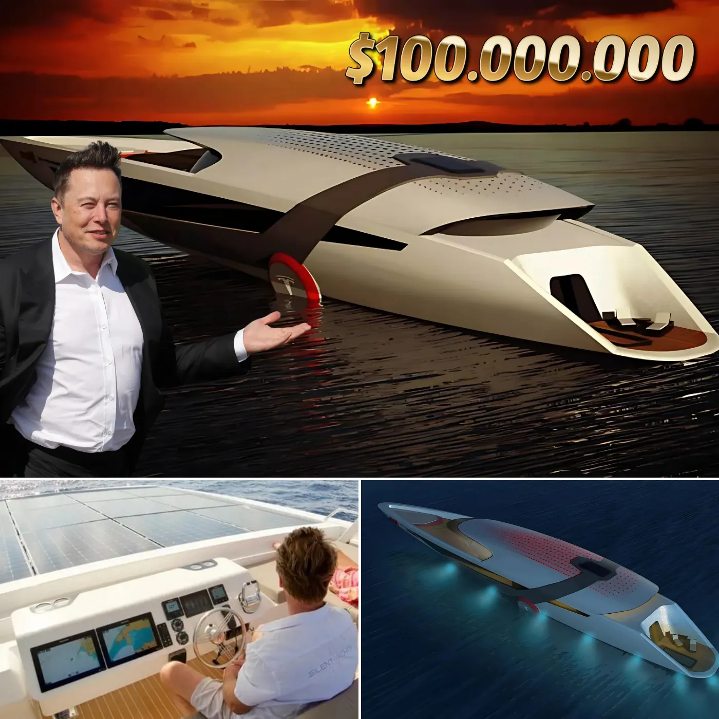 Elon Musk’s $100 Million Tesla Yacht Is the Future of Luxury and Eco-Friendly Design