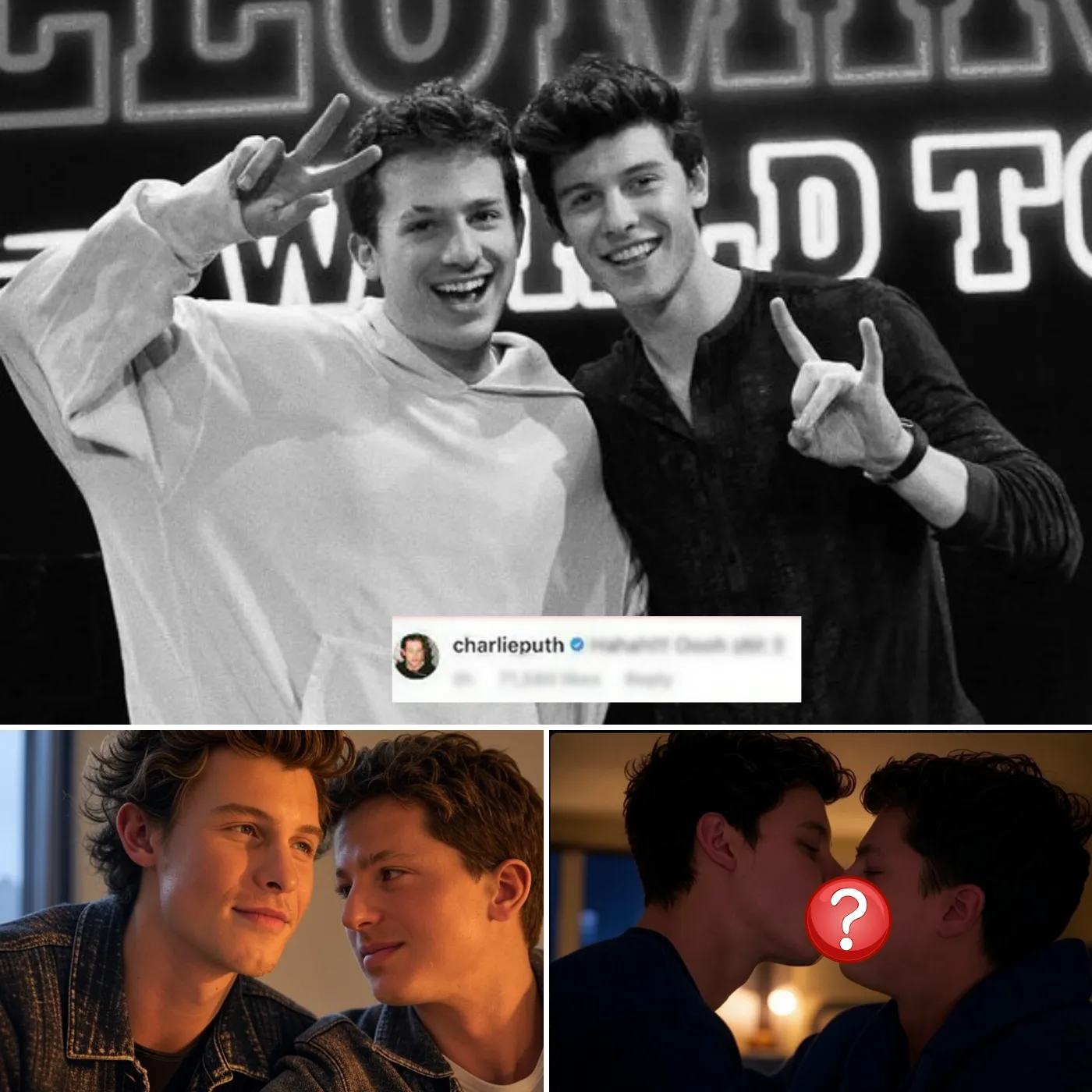 Cover Image for Shawn Mendes and Charlie Puth confirm their relationship