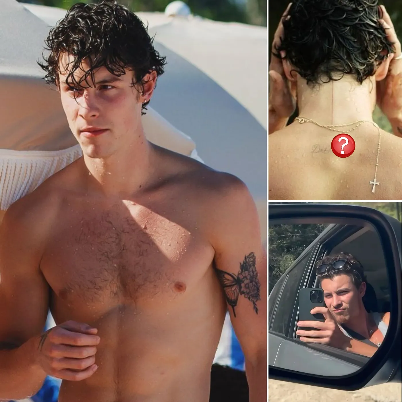 Shawn Mendes Shows Off Beach Body; Fans Spot Girl’s Name Tattoo