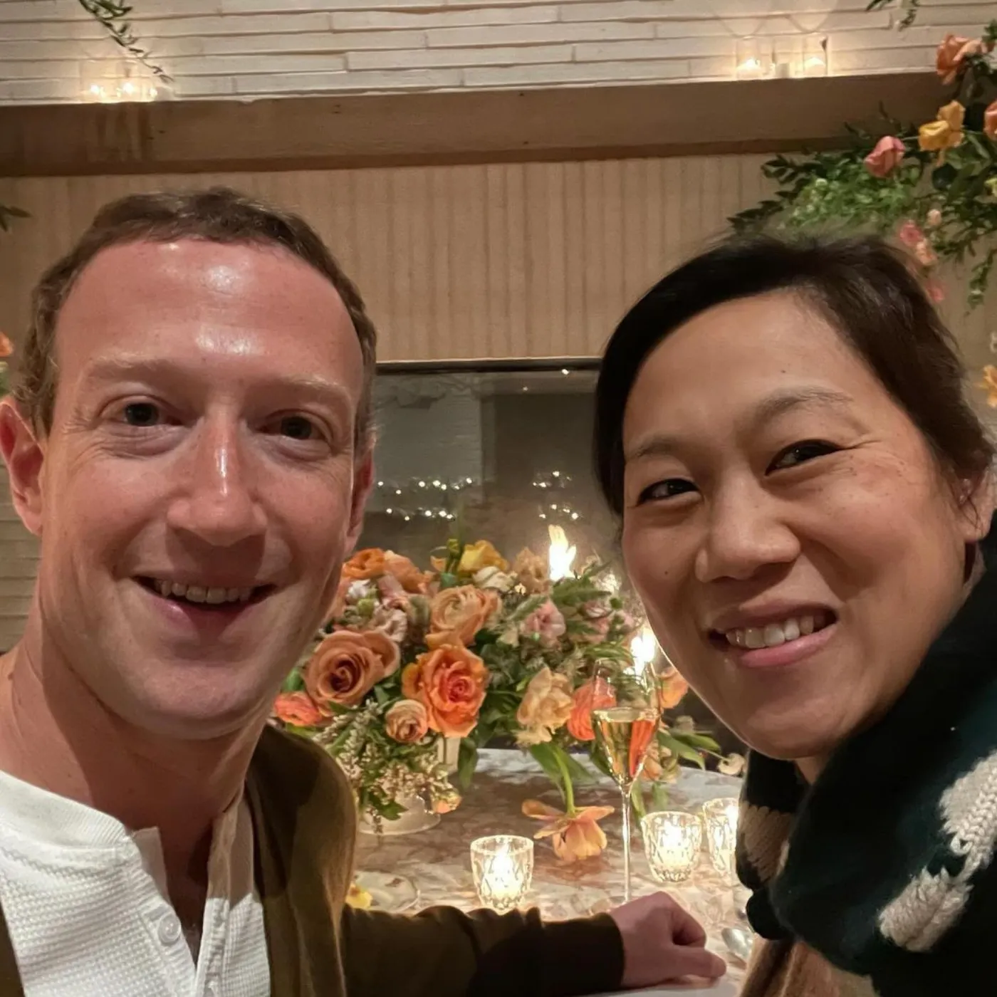 Mark Zuckerberg and His Wife Celebrate Valentine’s Day Under Romantic Candles