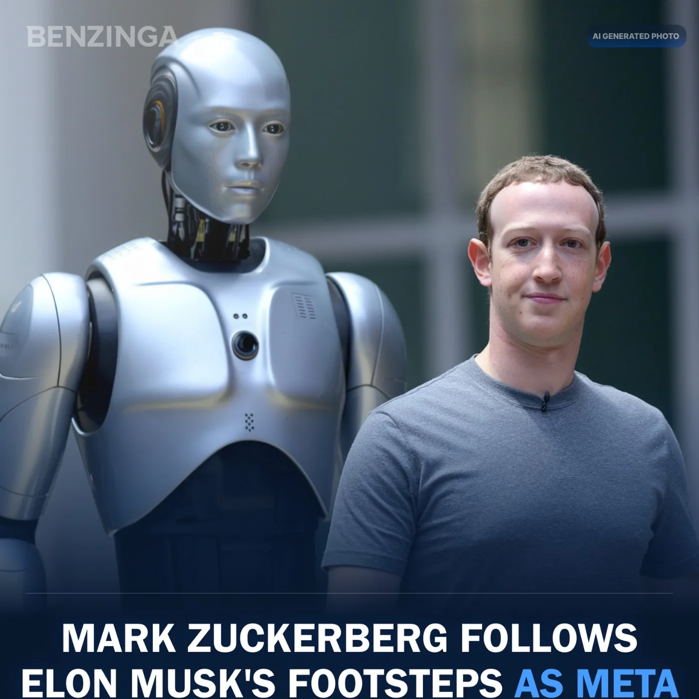 Mark Zuckerberg Follows Elon Musk with a Billion-Dollar Investment into Meta's AI-Powered Humanoid Robots