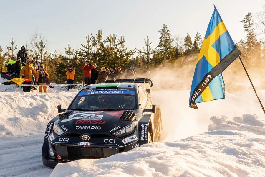 WRC: Toyota's Elfyn Evans wins two stages to extend lead at snowy Rally  Sweden | Flashscore.com