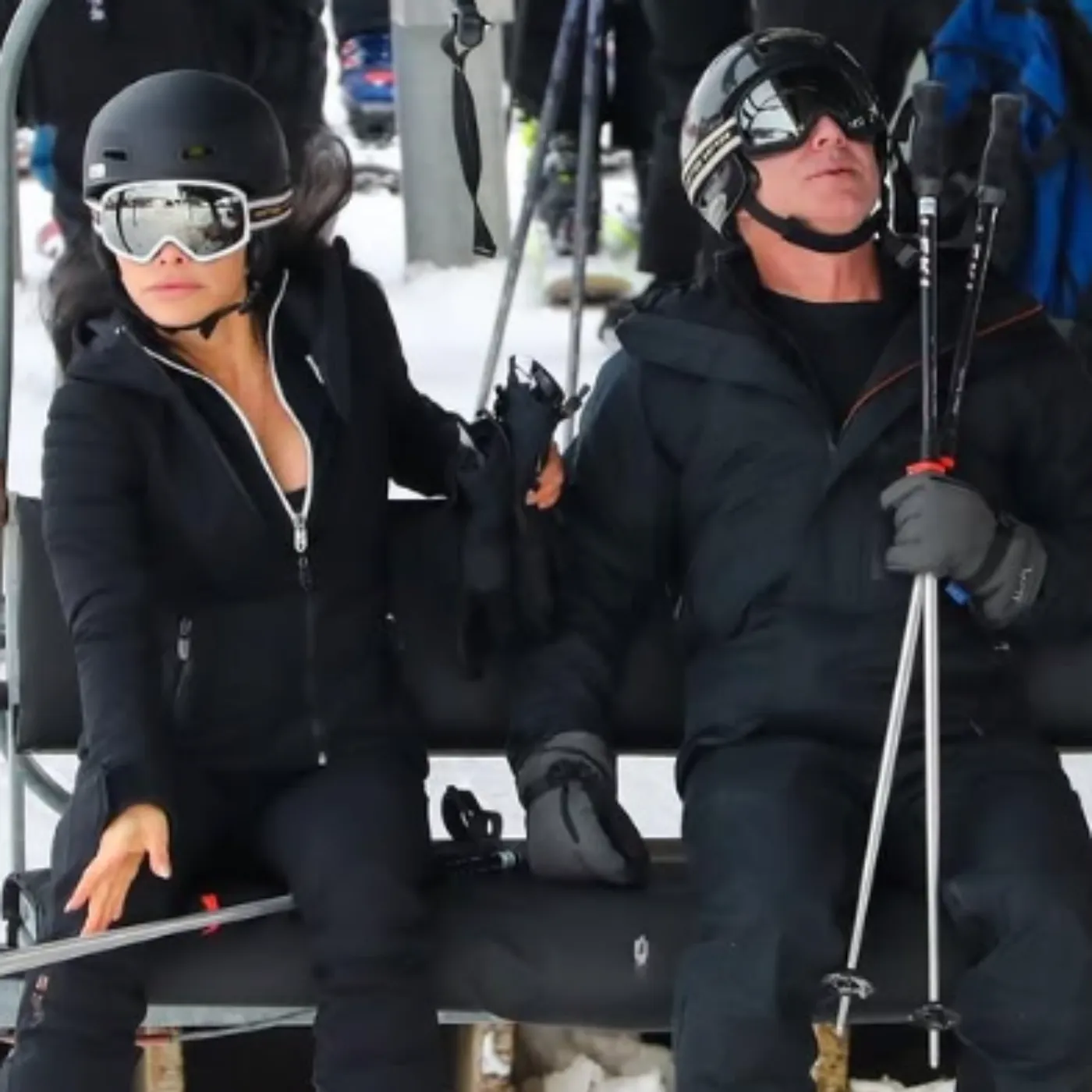 Jeff Bezos and His Girlfriend, Lauren Sanchez, Hit the Slopes in Aspen