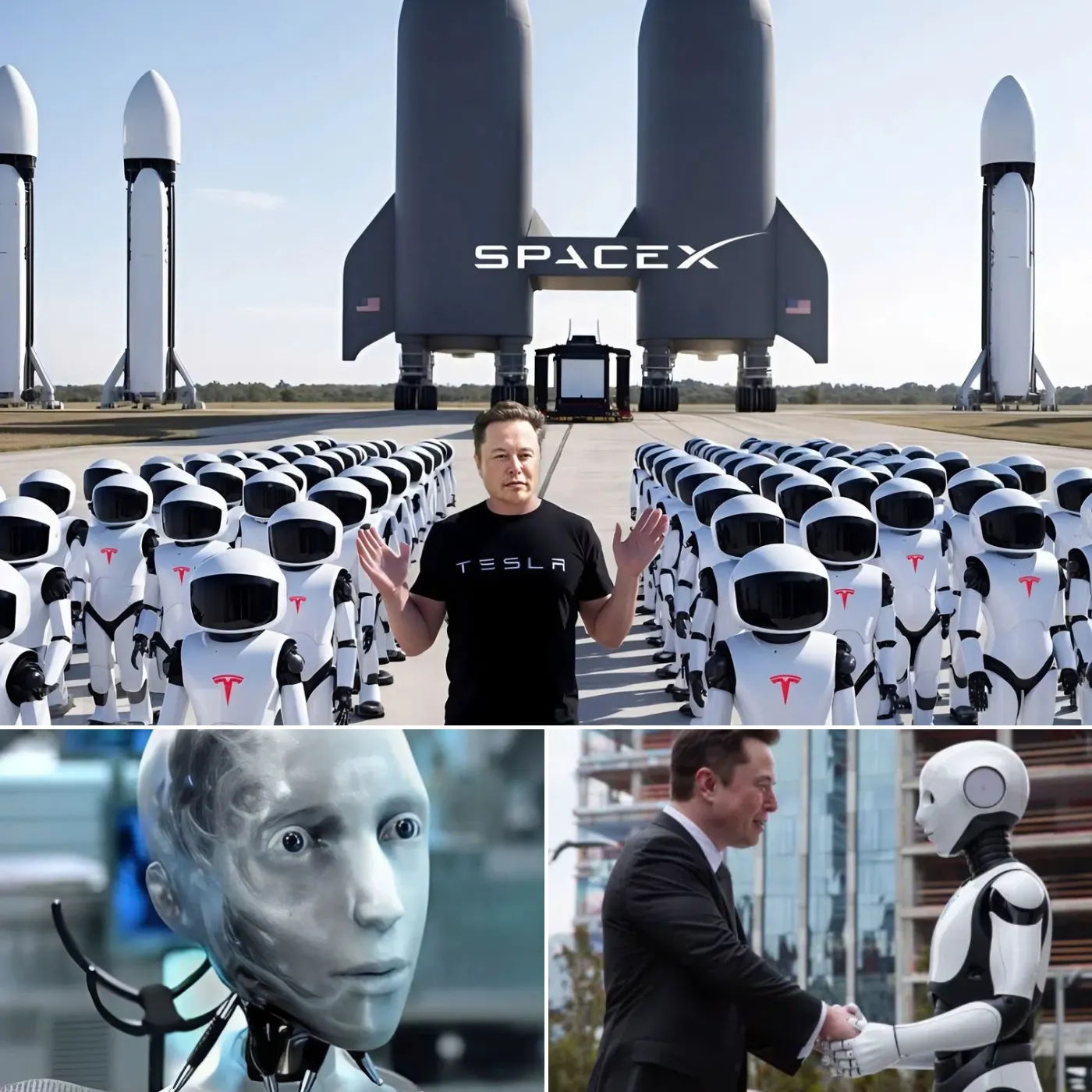 Elon Musk Stuns the World Secretly Deploys 1,000 Tesla Robots to Mars for a New Base Construction