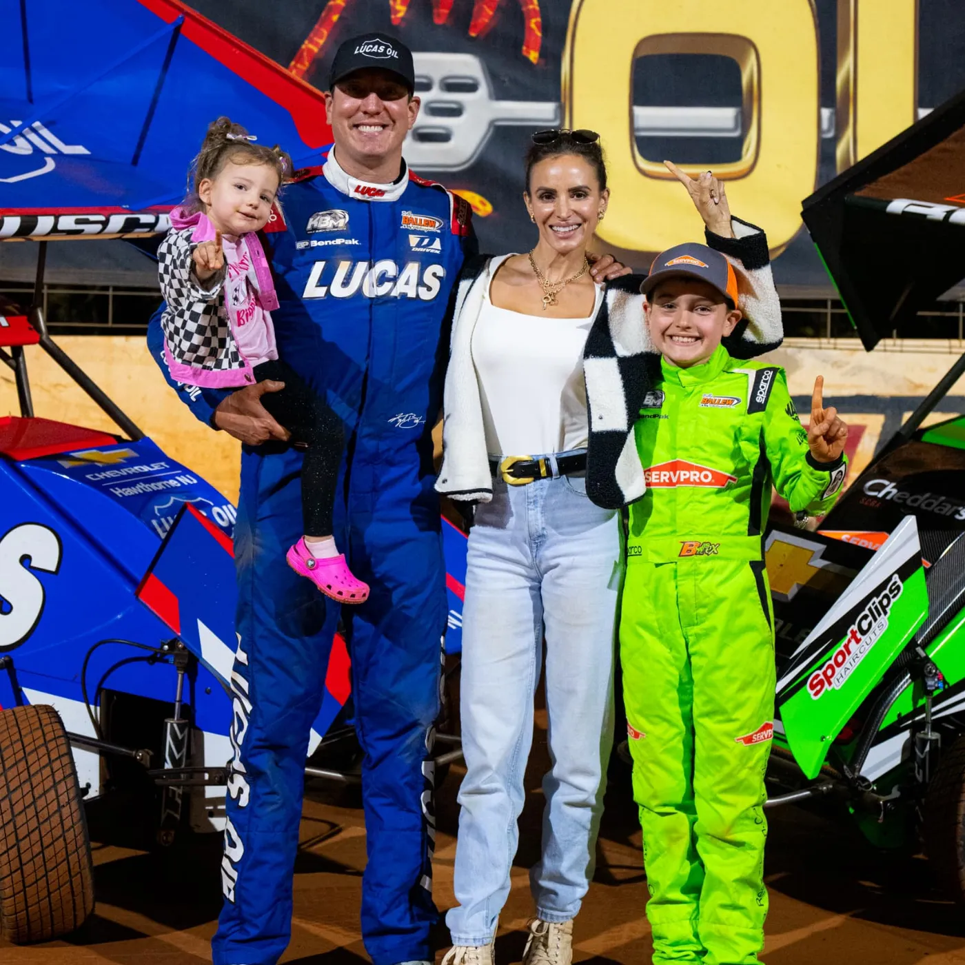 Kyle Busch wins 67th NASCAR race, family joins victory celebration