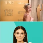 SAG Awards 2025, Millie Bobby Brown Stuns with Radiant Blonde Hair in Custom Louis Vuitton Gown