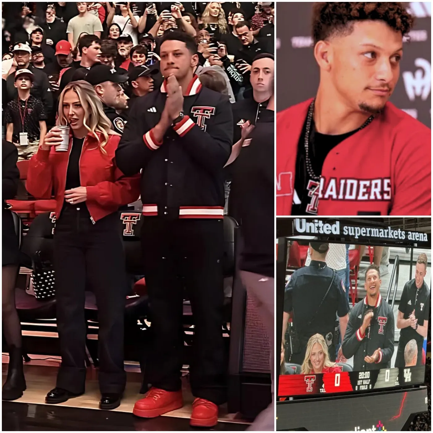 Patrick Mahomes Makes Surprise Appearance at Texas Tech vs. Houston Basketball Game