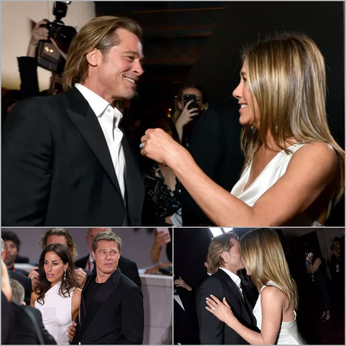 Brad Pitt may reunite happily with Jennifer Aniston. Ines de Ramon is just fleeting.