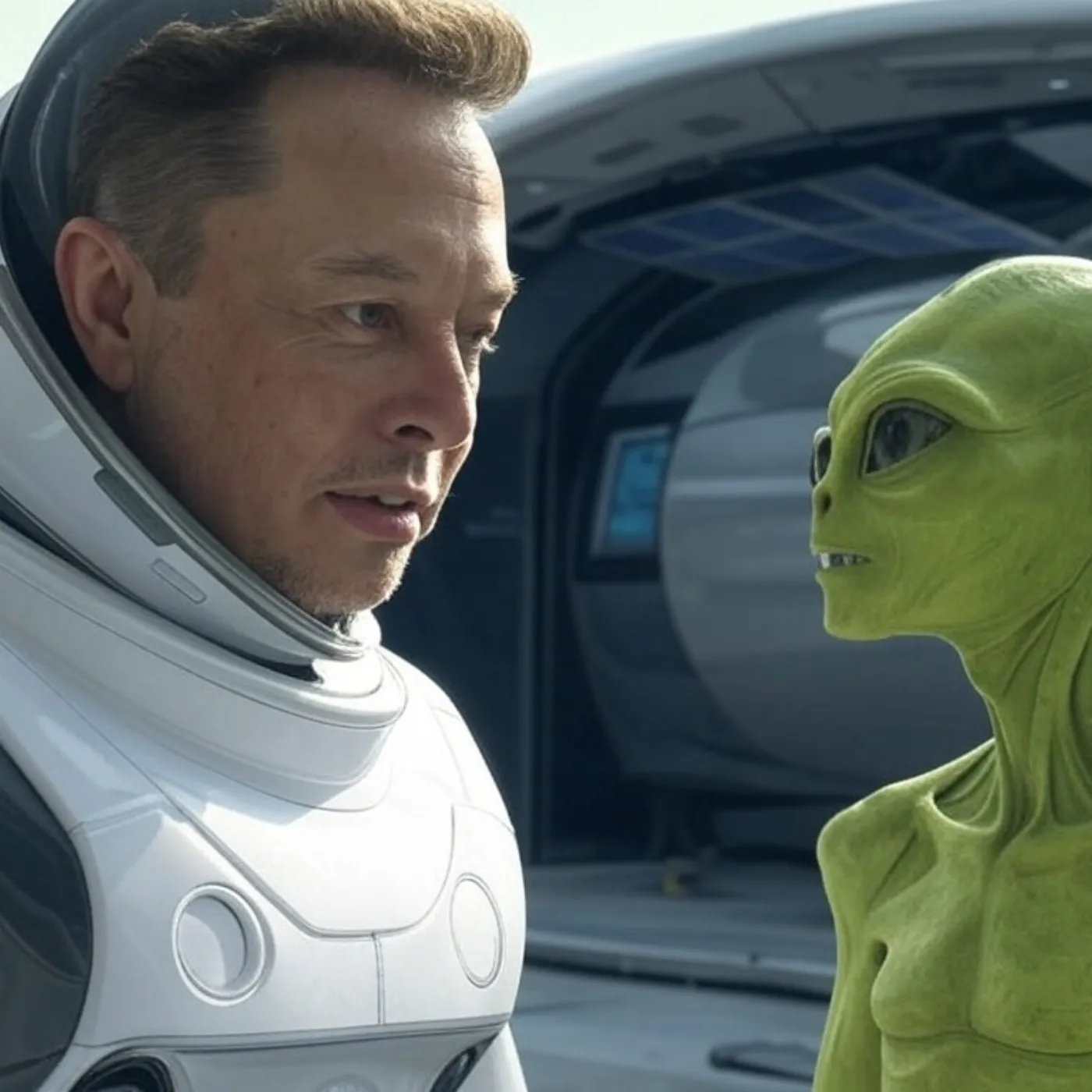 Elon Musk Collaborates with Aliens to Build Houses in Space