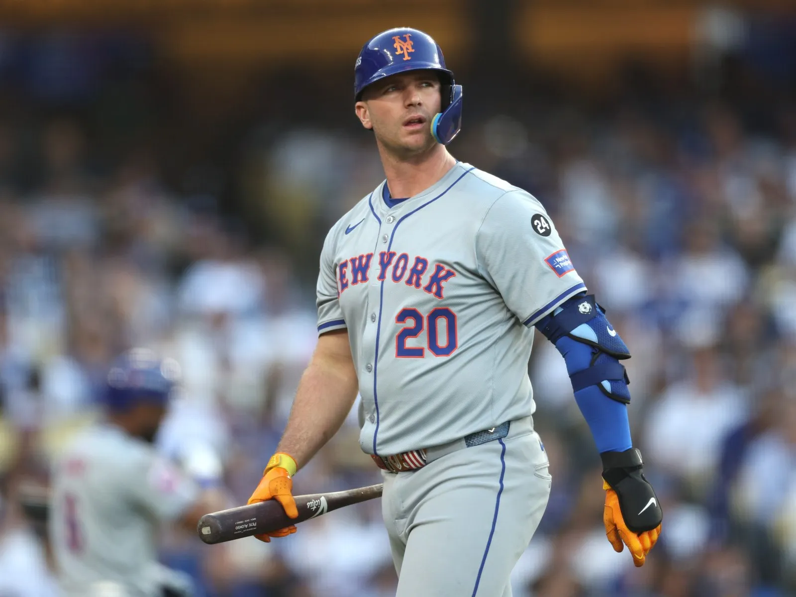 Pete Alonso Tests ABS System During Spring Training Game