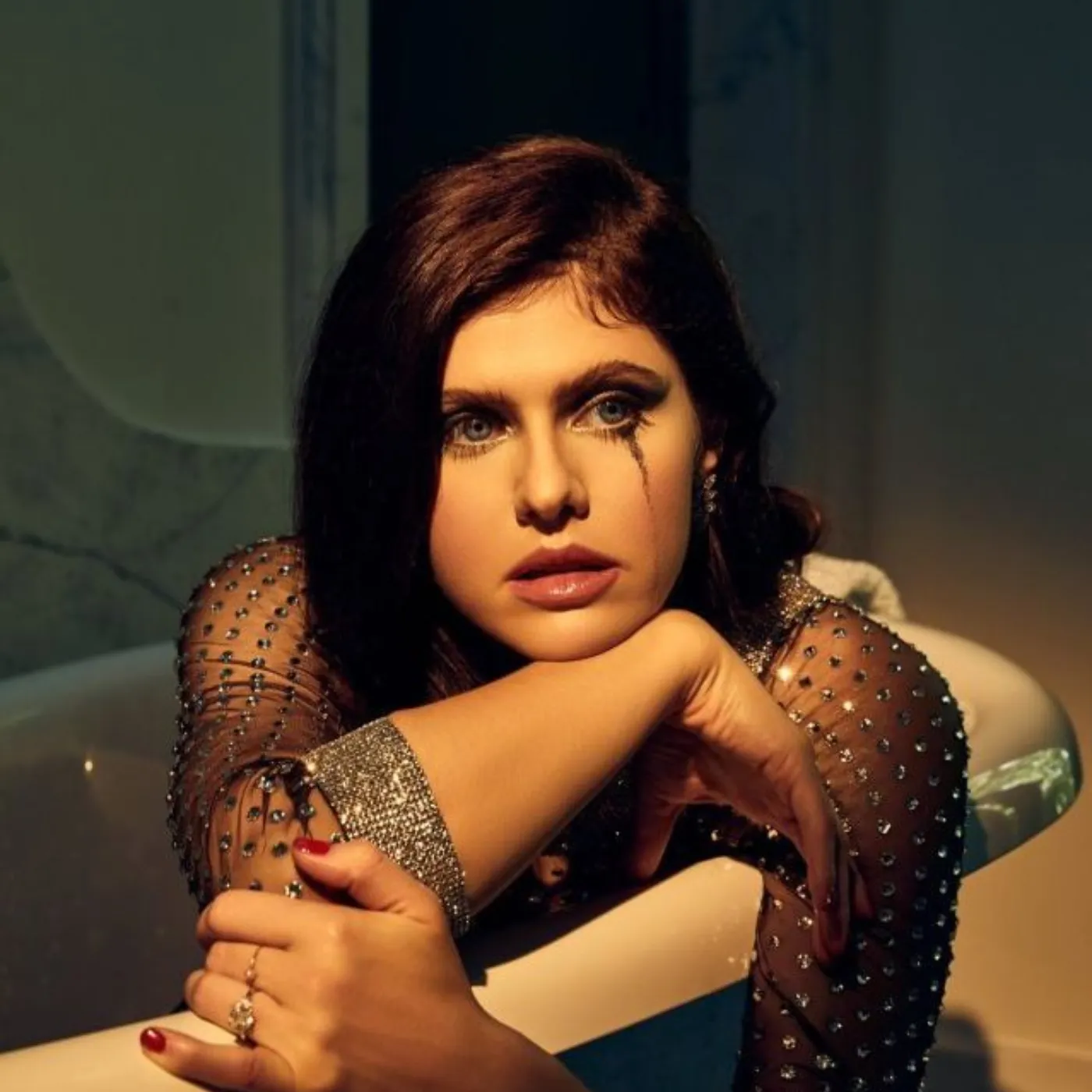 What is Alexandra Daddario hiding