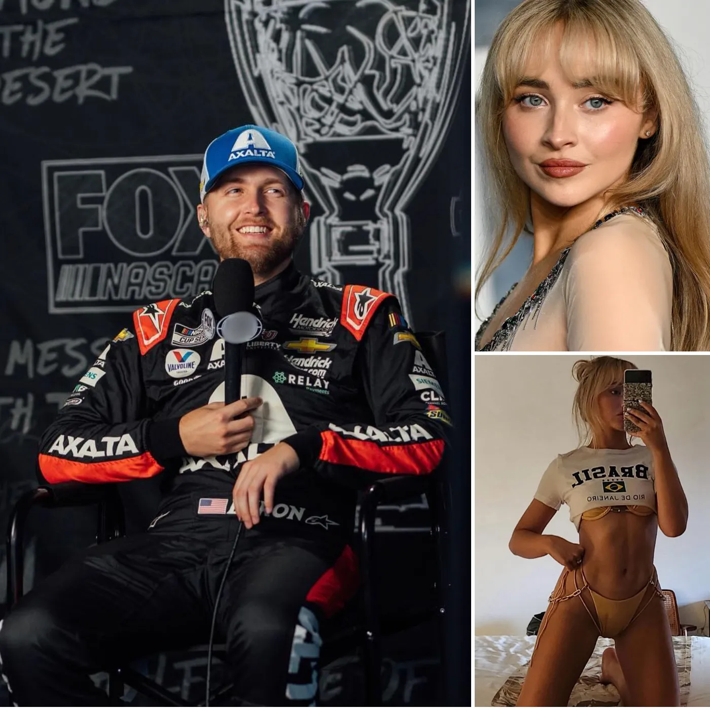 William Byron Scores The Goal Of His Life. Conquering Sabrina Carpenter Is Even Better Than 3 Daytona 500s