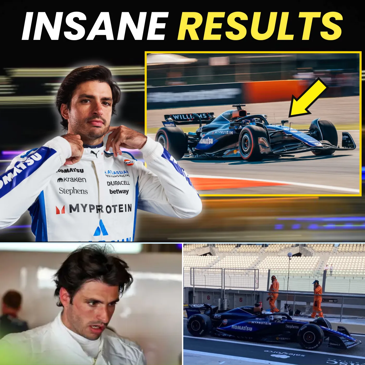 5 MINUTES AGO, Carlos Sainz stunned the world with the devastating findings of the Williams test.