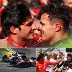 F1 Blockbuster, Carlos Sainz is still very affectionate with Norris in real life, but on the track he makes a shocking move that makes his rival jealous and angry.