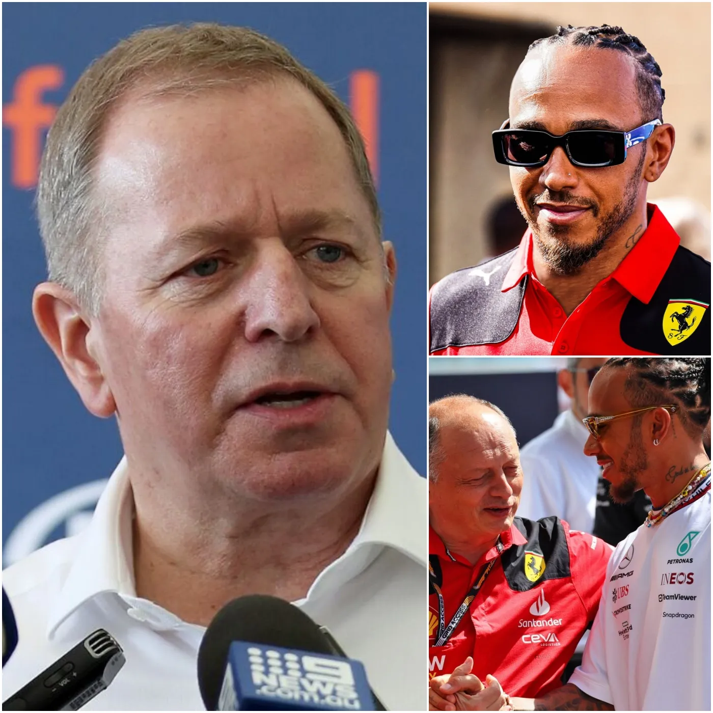 Lewis Hamilton ‘Really Struggling’ as ‘Nasty Ferrari’ Catches Brundle’s Eye