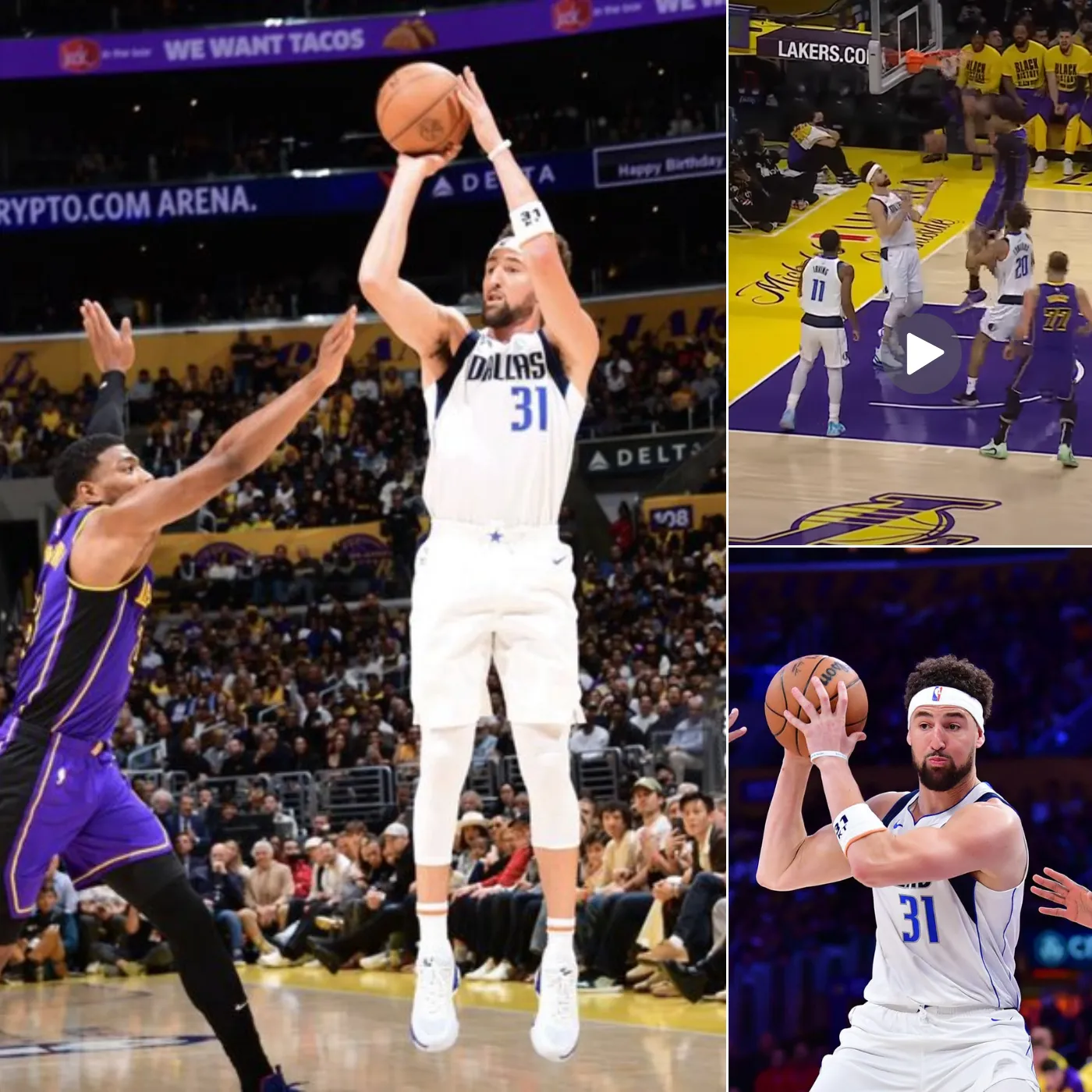 Klay Thompson Honors Lakers' Key Figure with a Special Souvenir After a Defensive Stand Protecting the Three-Point Line