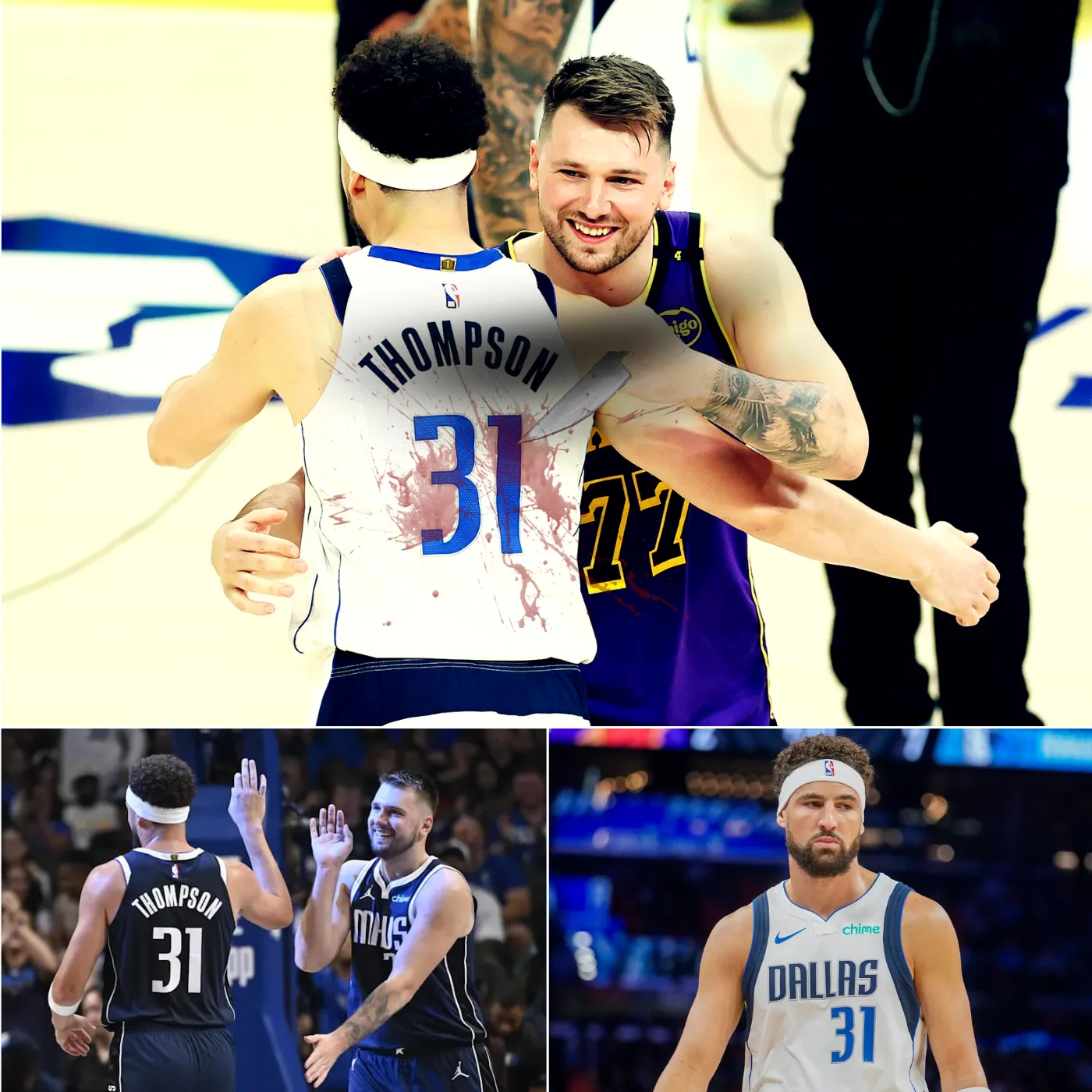 Klay thompson met old teammate back but attitude was absolutely different expression ago, Luka Doncic peeled his all stragies when transferred