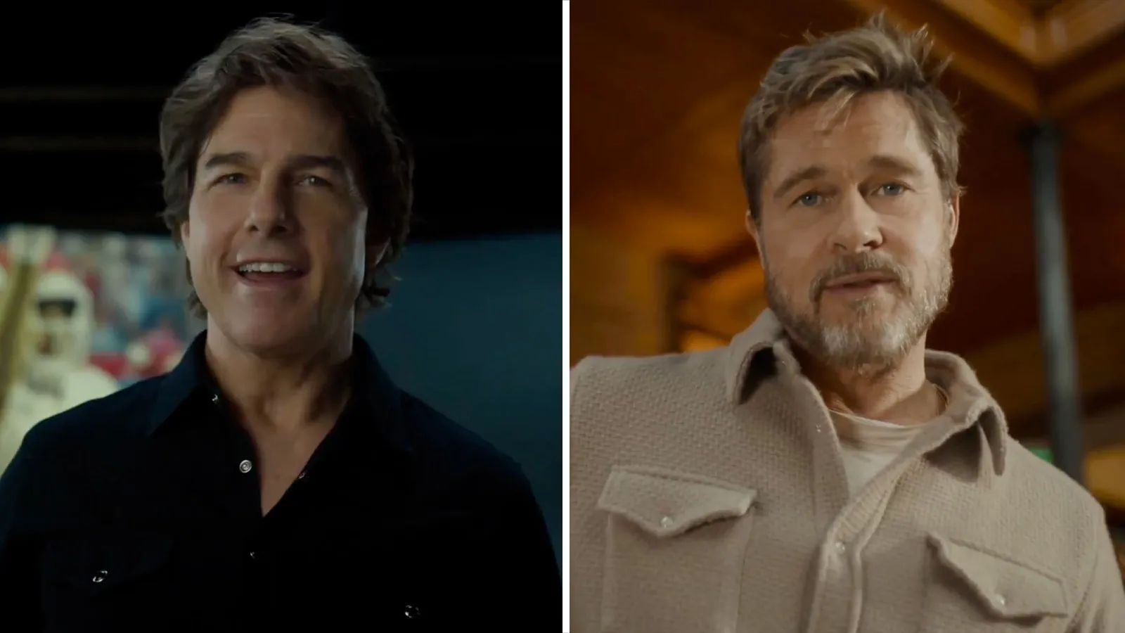 image_67c4519ce4cc7 Brad Pitt outshines Tom Cruise with his impossibly youthful appearance in a Super Bowl ad. Is this the knockout blow that ignites a decades-long secret war between the two Hollywood kings