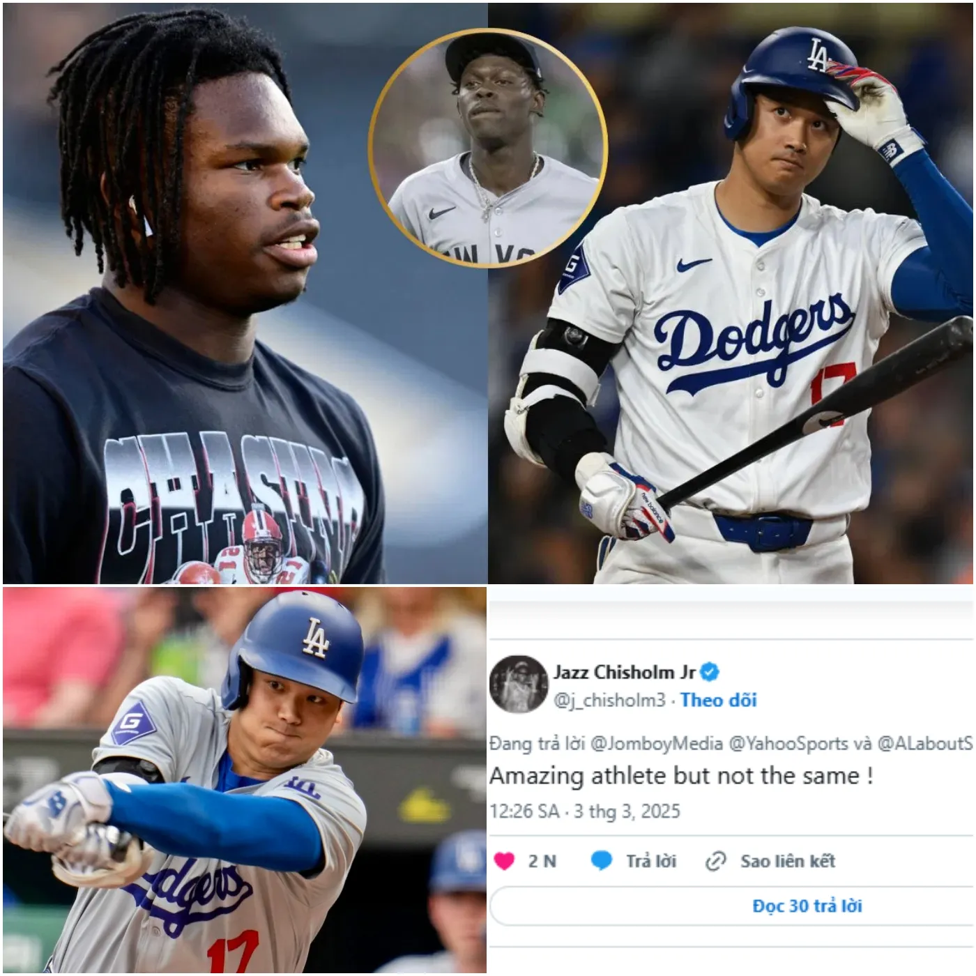 Jazz Chisholm Jr. Defends Shohei Ohtani Against Travis Hunter’s Bold Claim