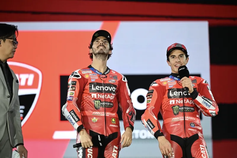 image_67ce89f4c1d78 Pecco Bagnaia finished, Marc Marquez delivered the finishing blow on the first lap, causing shock to MotoGP