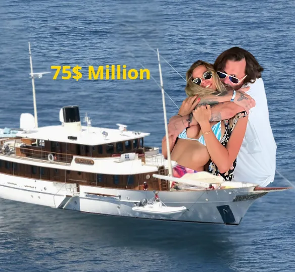 Johnny Depp splurged 75 million dollars on a yacht to explore luxurious vacations at private beaches around the world with his young girlfriend!