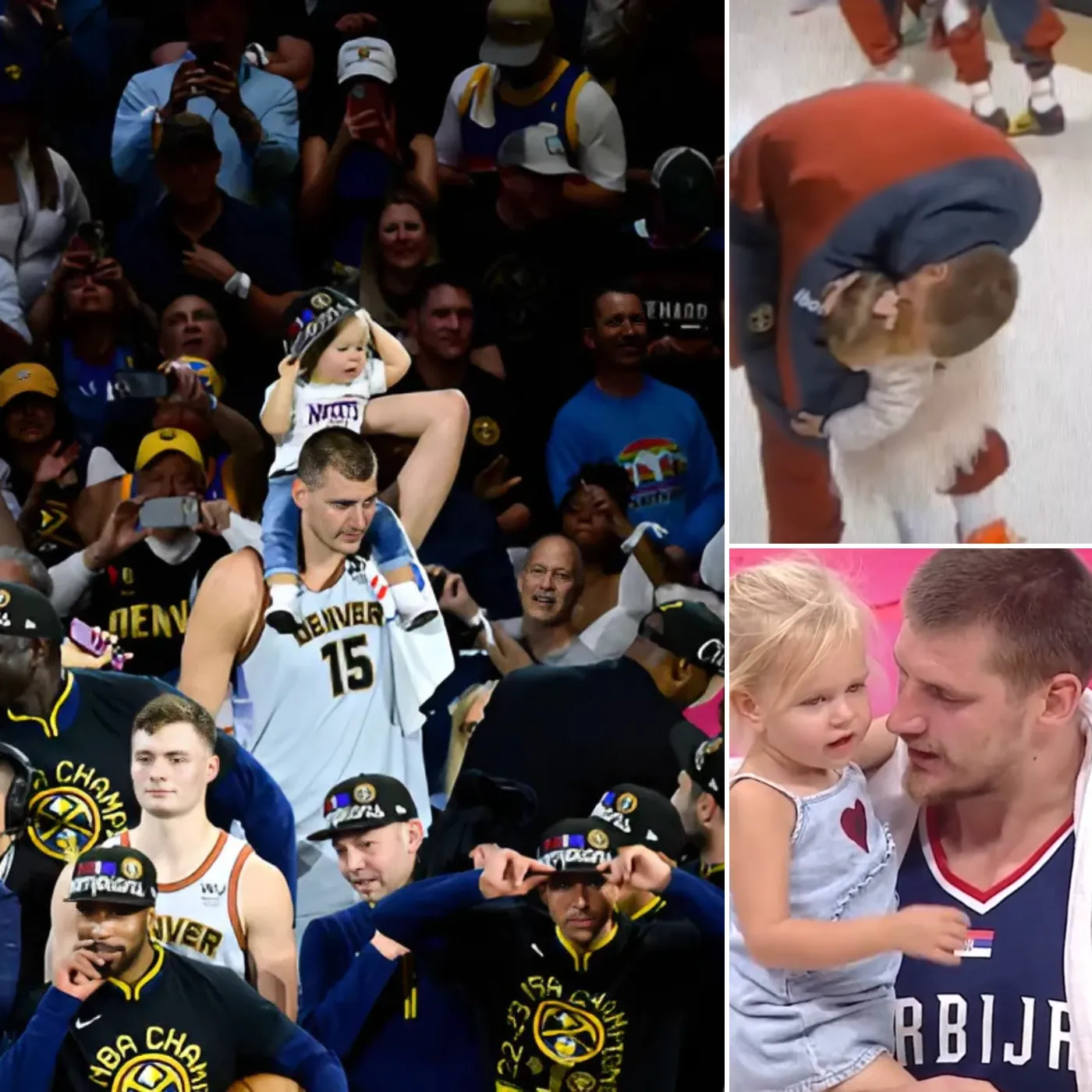 Warm Moments Before the Game: Nikola Jokic and His Little Daughter – Family Love as Motivation to Overcome the Spotlight of the Court