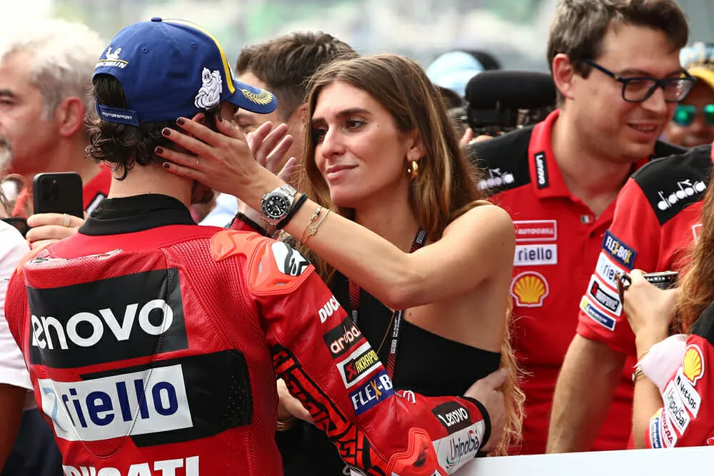 image_67da2d4575015 Pecco Bagnaia's Wife Unexpectedly Absent Throughout the 2025 Season - Is Pecco Keeping Her Away to Maintain His Form on the Track?