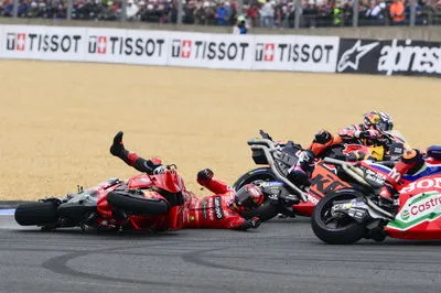 image_6822e071ef8c9 Enea Bastianini left Le Mans with a penalty to serve at Silverstone, but he did not admit guilt in the collision with Bagnaia.