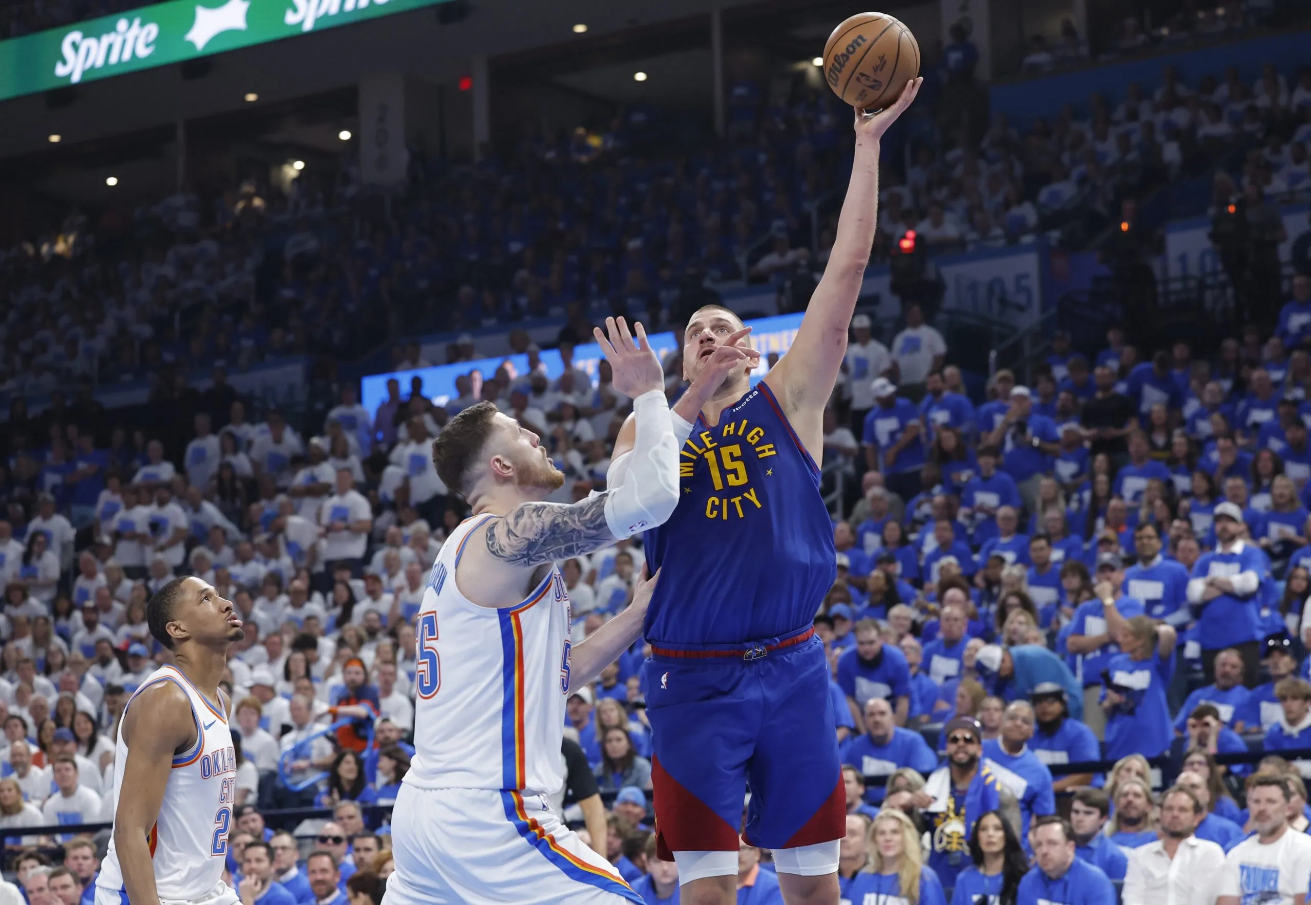image_68243cf675317 Nikola Jokic shone with 44 points but still lost in the fifth game against the Thunder.