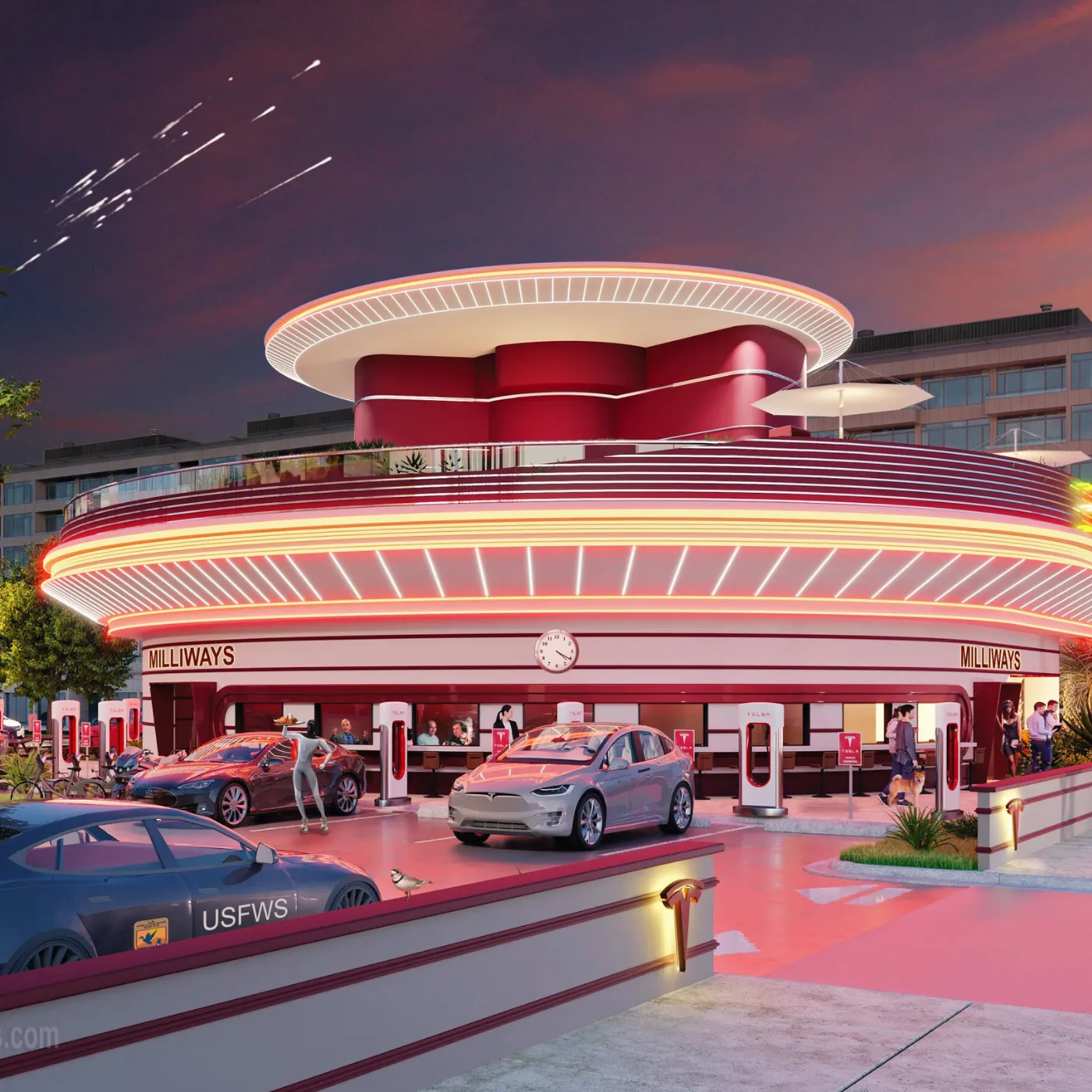 image_6826f621722c8 Elon Musk’s Tesla Diner Becomes a Retro Futuristic Time Machine Landing in LA