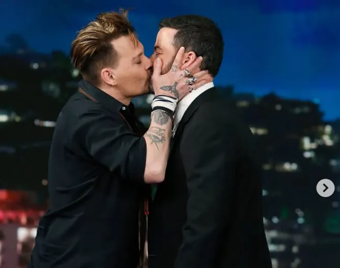 Why did Johnny Depp kiss men on television? The answer surprised everyone.