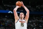 Rare moment: Jokic was more tense during the horse race than during the free throw series. 1 Rare moment: Jokic was more tense during the horse race than during the free throw series.
