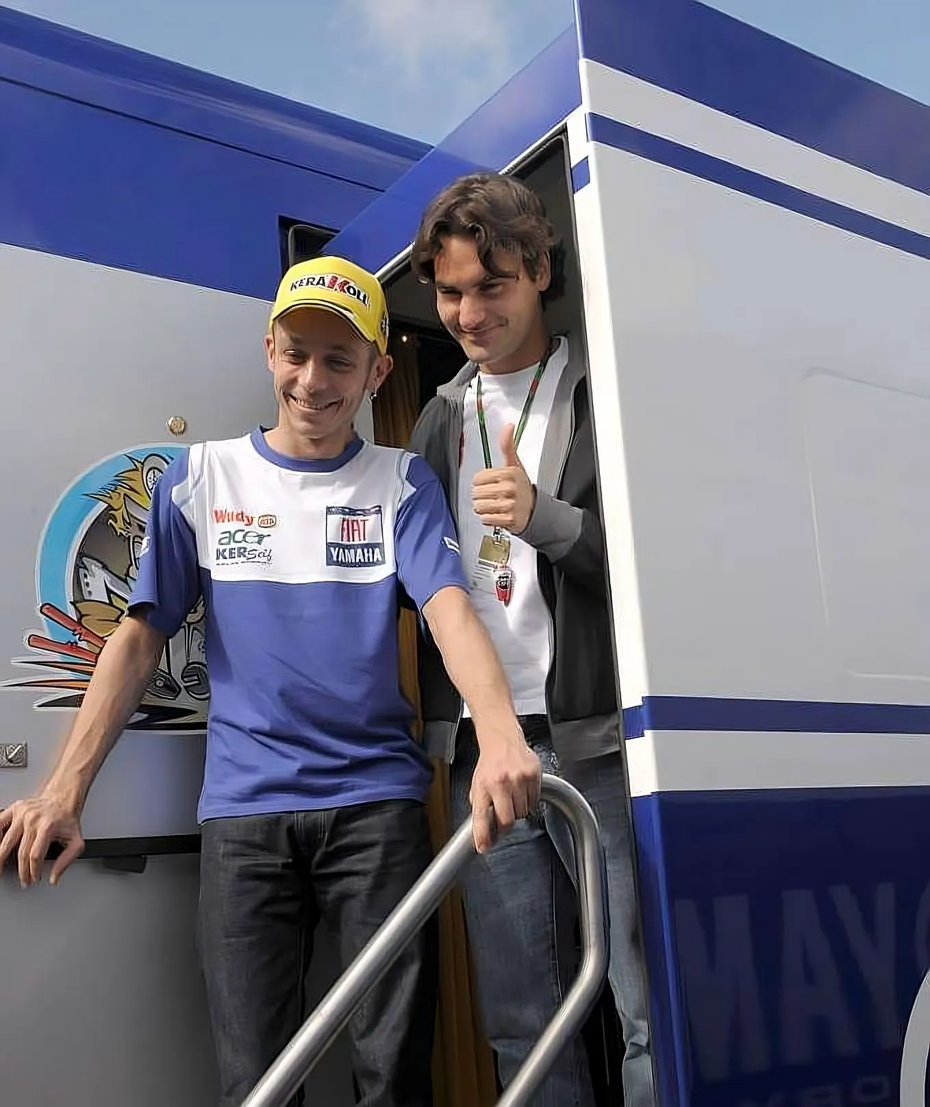 image_685502c0e74a2 Two Legends.One Private Encounter. What Federer Told Rossi Will Leave You Speechless