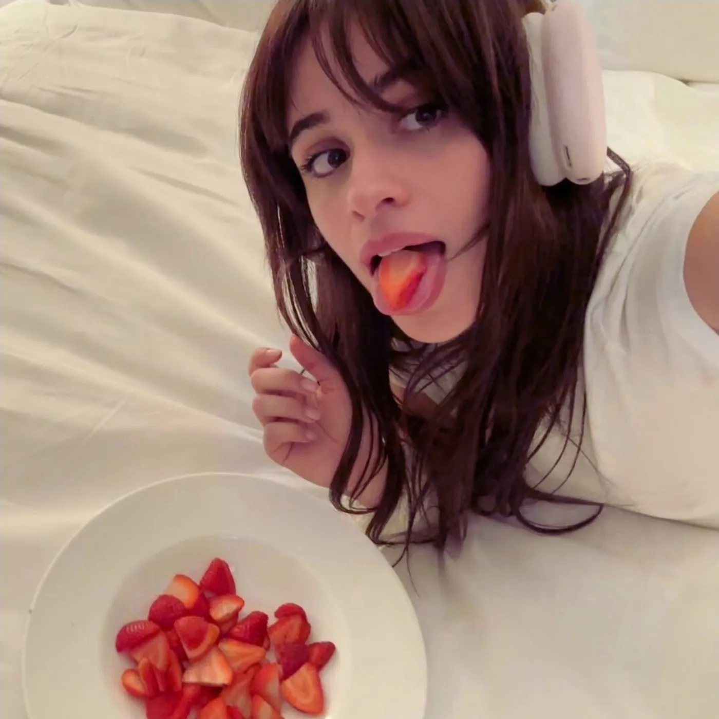 image_685a02e271254 Red Lip, Silk Slip, and One Caption: Camila Cabello Sparks Overnight Frenzy