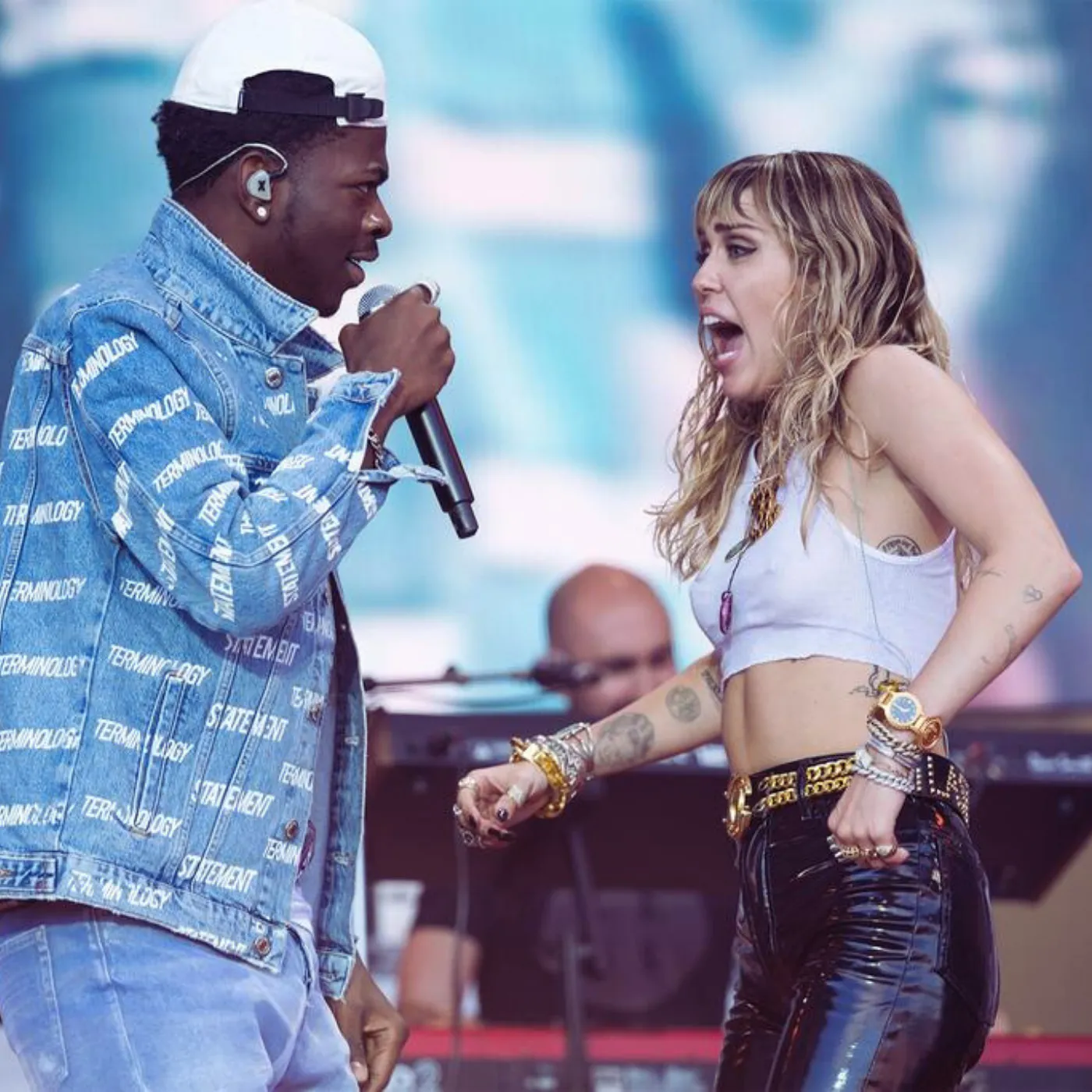 Lil Nas X Ignites Panini Mayhem on Miley Cyrus’s Breakup Night