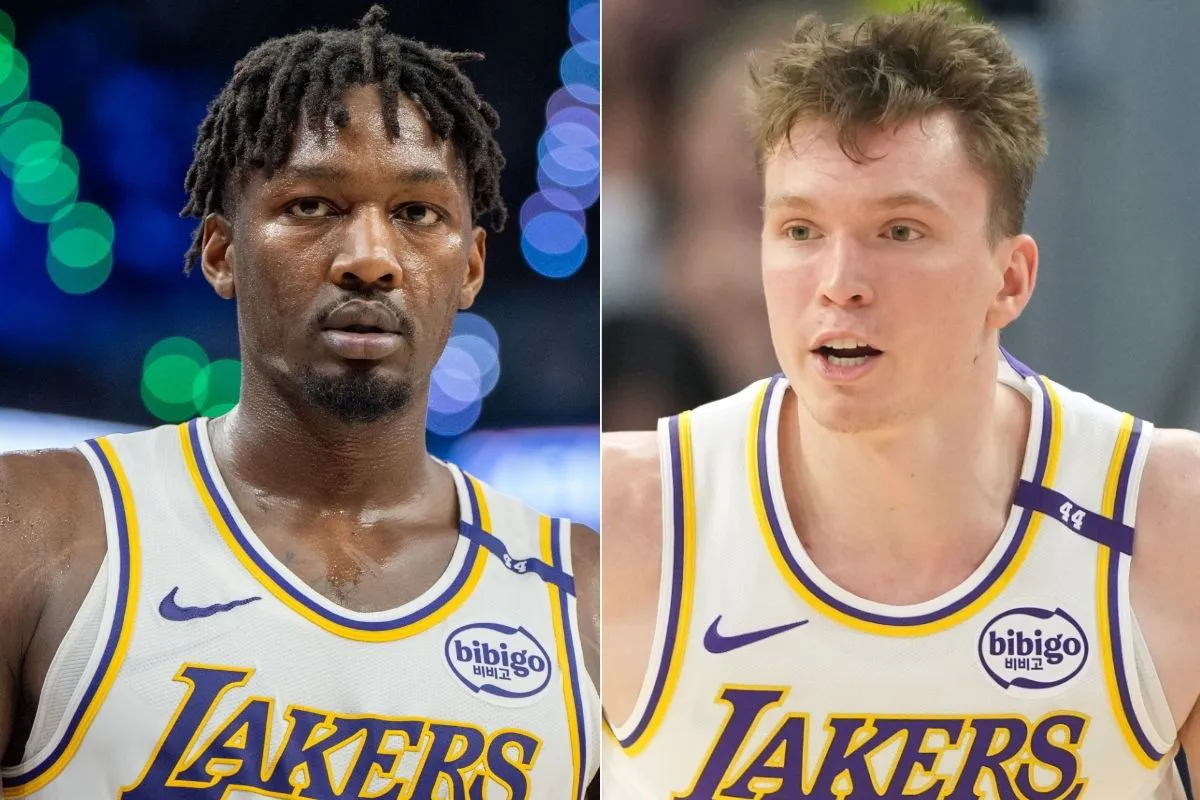 image_6865e70172cc3 Dalton Knecht expressed his disappointment when Finney-Smith left LA. "Losing Doe really sucks..."