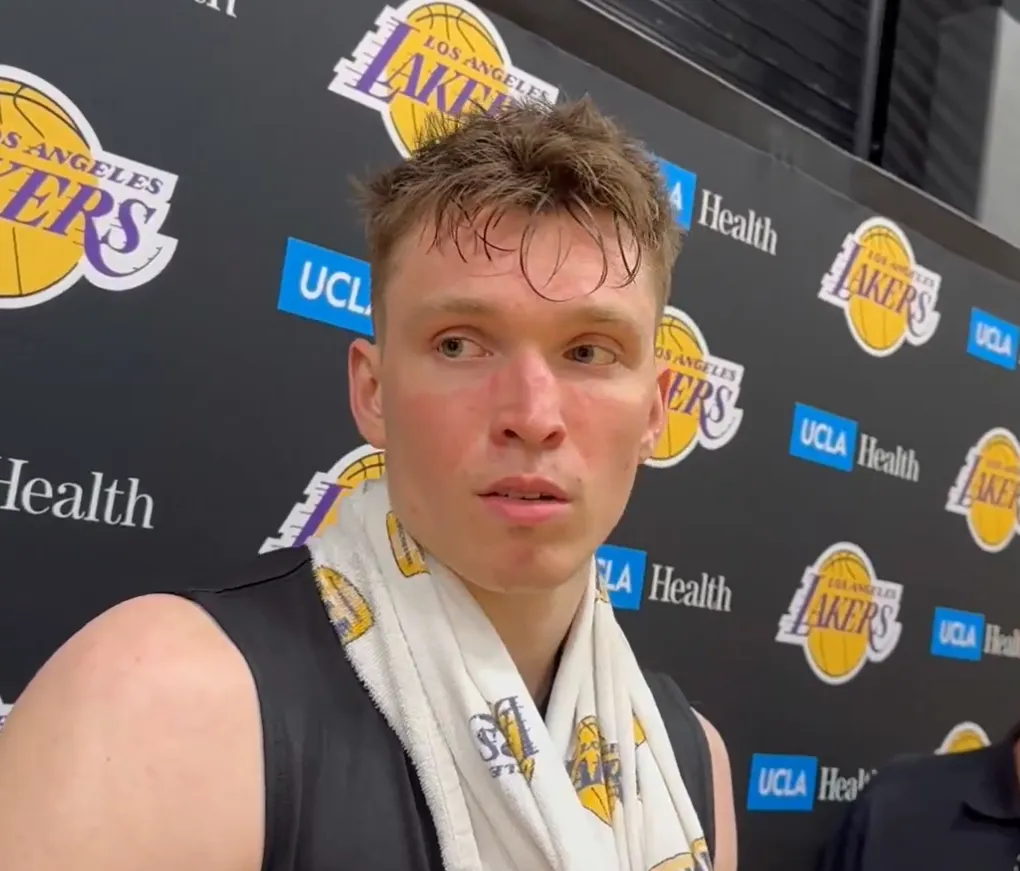 Dalton Knecht expressed his disappointment when Finney-Smith left LA. "Losing Doe really sucks..."