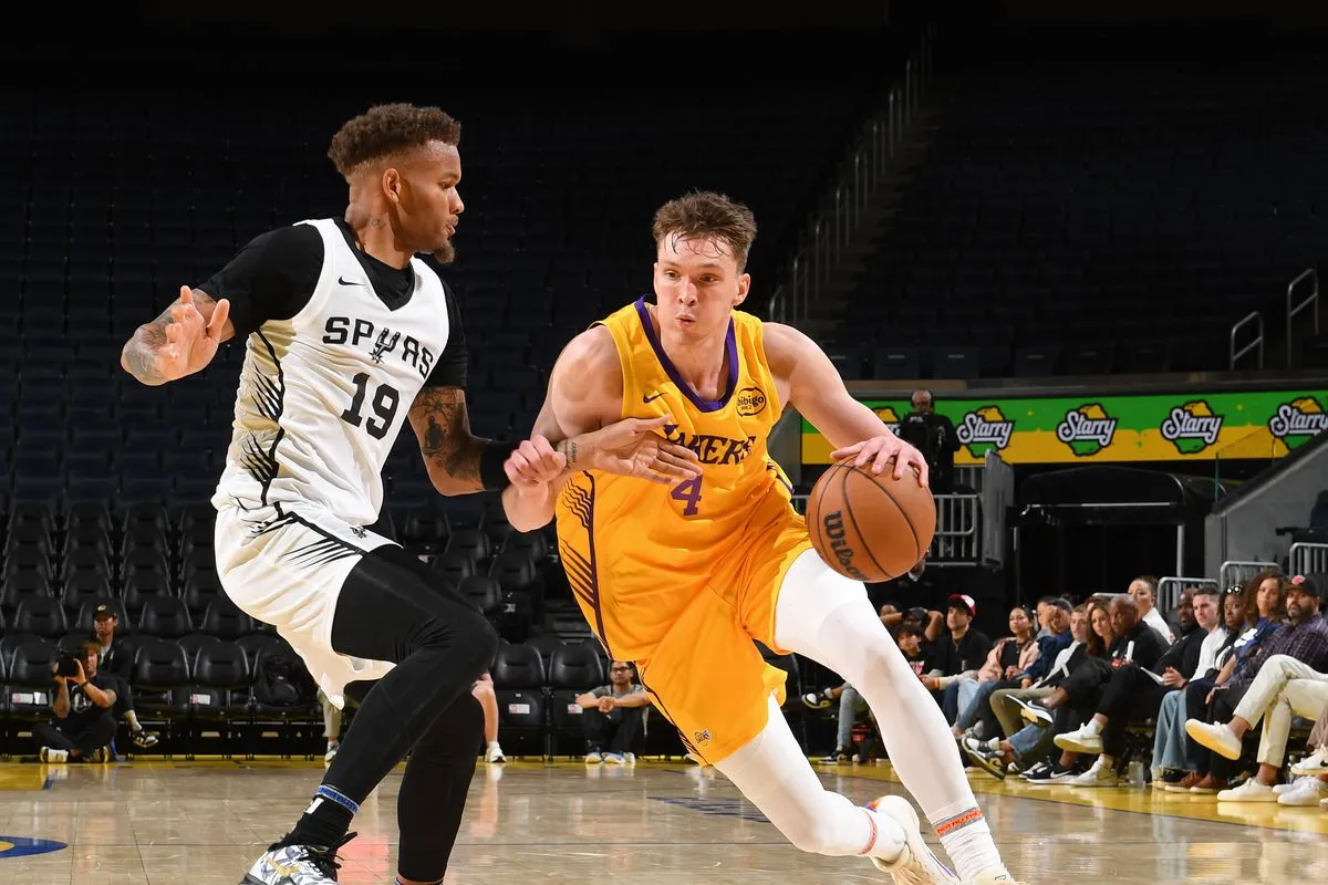 image_686e3216642aa Bazley and Knecht Combine for 52 Points, Leading Lakers to Comeback Victory Over Spurs