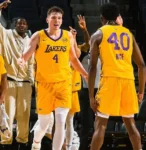 Bazley and Knecht Combine for 52 Points, Leading Lakers to Comeback Victory Over Spurs