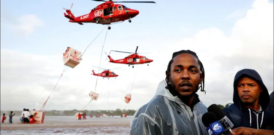6 Helicopters Landed in Flood-Ravaged Texas — 5 Carried Supplies, But the Last One Left Everyone in Tears When Kendrick Lamar Stepped Out