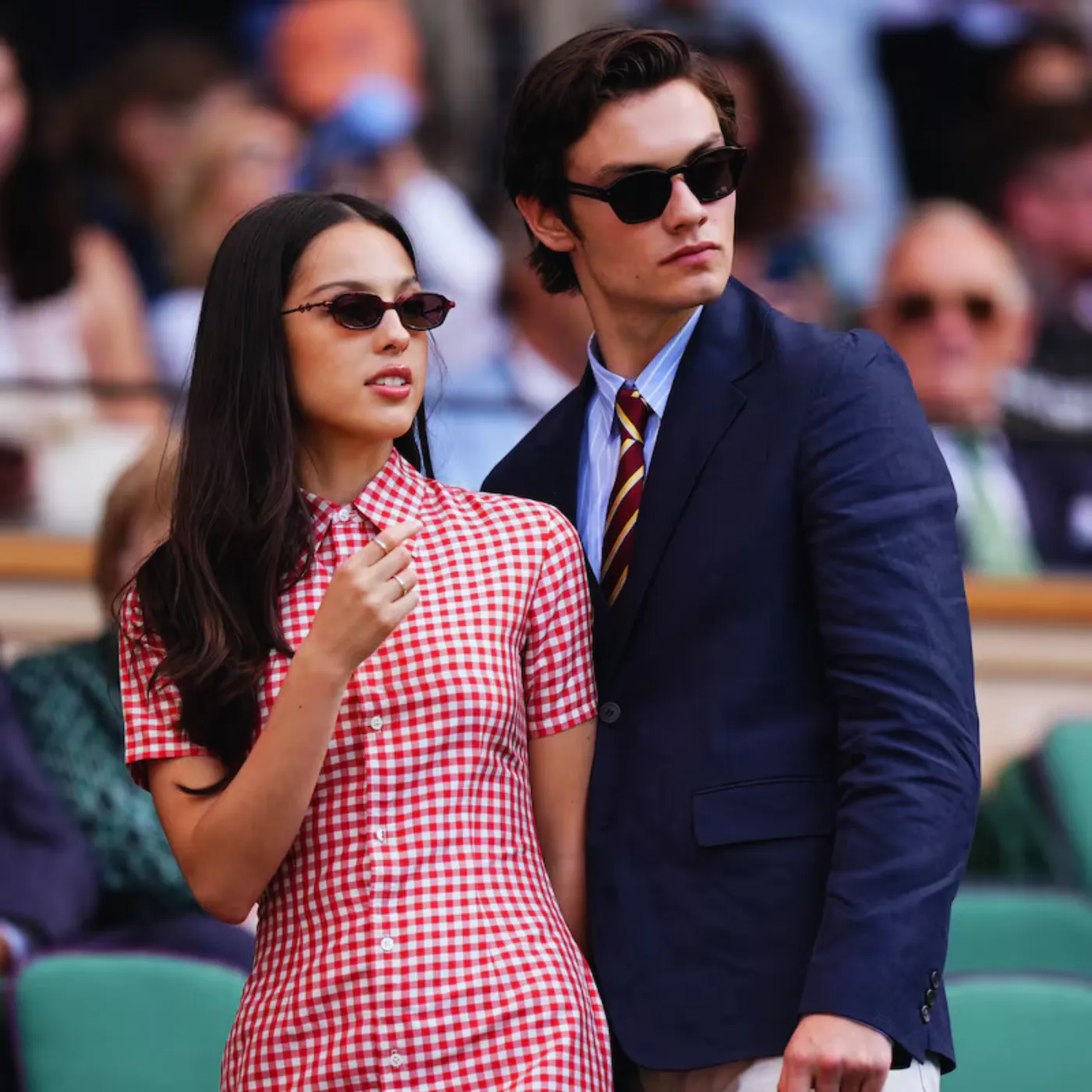 image_6871cdac4b3e9 Olivia Rodrigo and Louis Partridge Command All Eyes at Wimbledon 2025