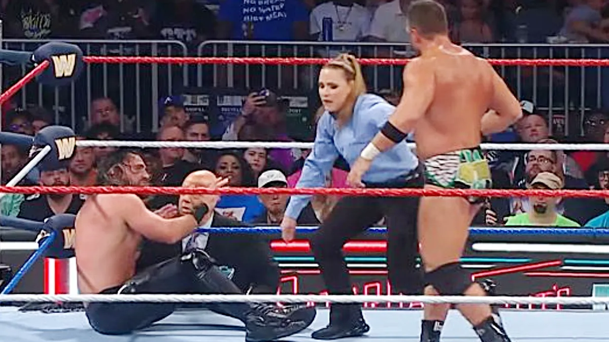 image_68747d8158b01 Shock Twist on SmackDown: LA Knight Stuns the WWE Universe After Seth Rollins Goes Down With Brutal Knee Scare — What Happened Backstage?