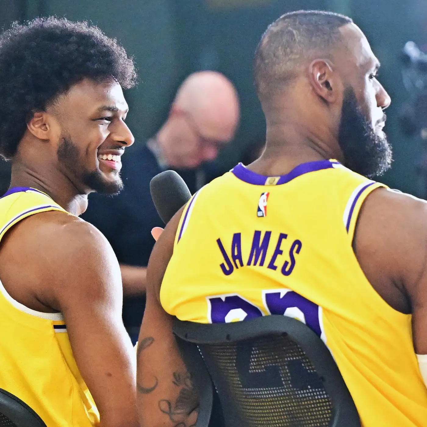 image_68748b3a810b3 Bronny James Shakes NBA World as LeBron James Coaches Courtside