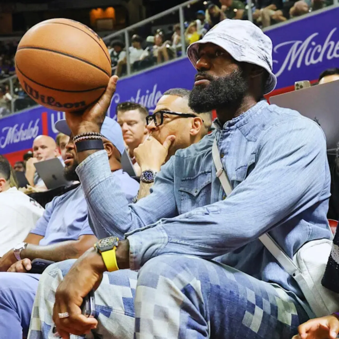 image_68748b3b4b4b5 Bronny James Shakes NBA World as LeBron James Coaches Courtside