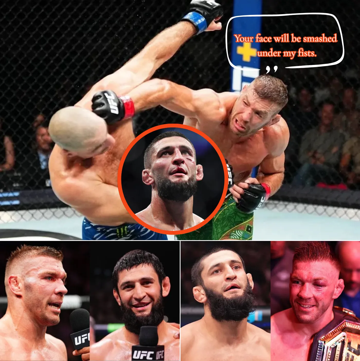 Dricus Du Plessis : I'll tear apart Khamzat Chimaev's ugly, scarred mouth, making him hurt so bad he'll have to tap out