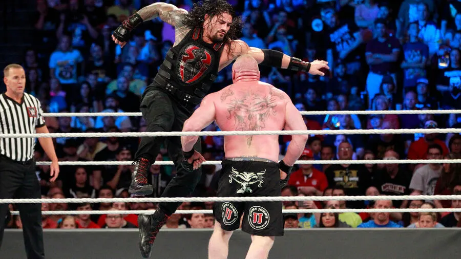 image_687baa6392ea7 One of the Wildest Matches in WWE History? Lesnar vs. Reigns vs. Strowman vs. Joe — The Chaos That Shook SummerSlam 2017
