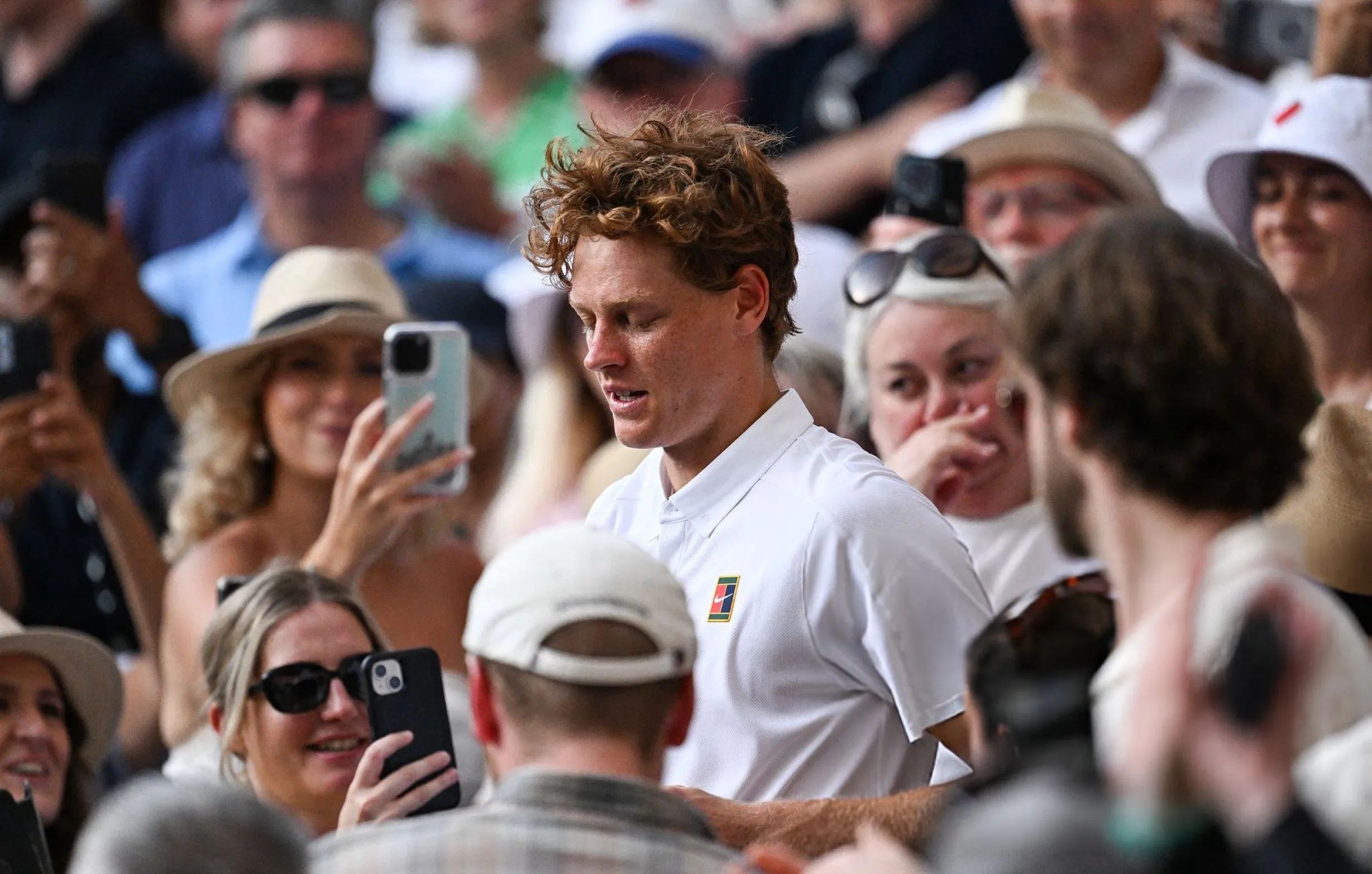 Tears on Centre Court: Jannik Sinner Rushes to Embrace 80-Year-Old Housekeeper Who Cheered Him to Wimbledon Glory — What She Whispered Left Everyone in Silence